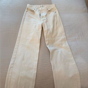 Reformation Cream Flare Jeans